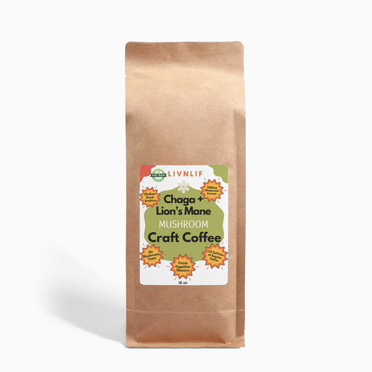 Mushroom Coffee - Chaga & Lion's Mane 16oz