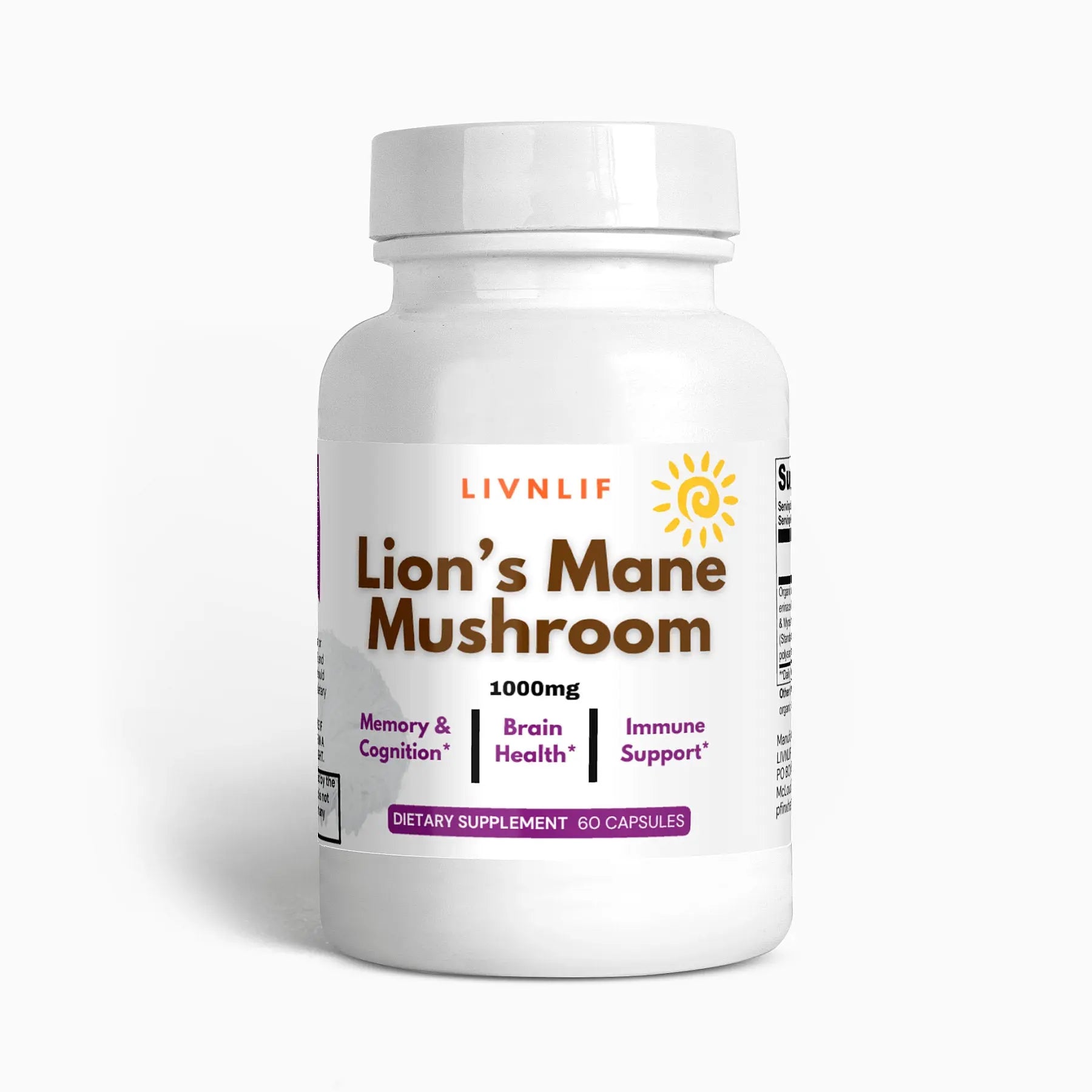 Lion's Mane Mushroom LIVNLIF