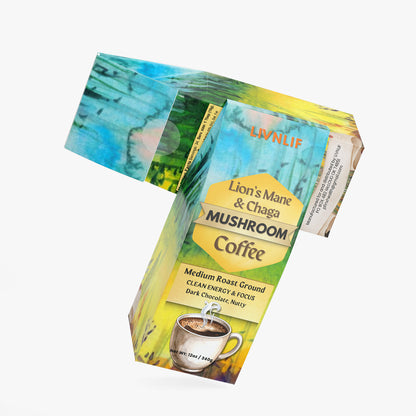 Lion's Mane & Chaga Mushroom Coffee (Medium Roast)