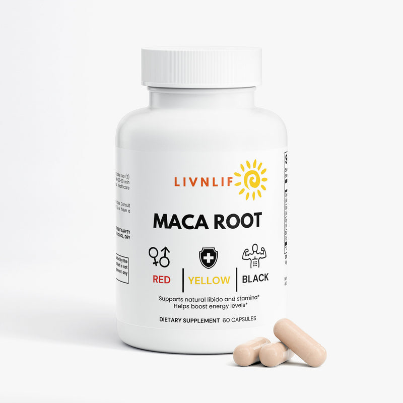 Maca Root with Black Pepper Supplement Facts