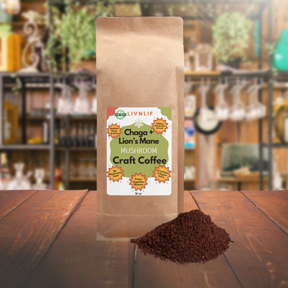 Mushroom Coffee - Chaga & Lion's Mane 16oz