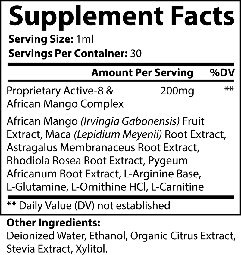 Metabolism Booster Supplement Facts