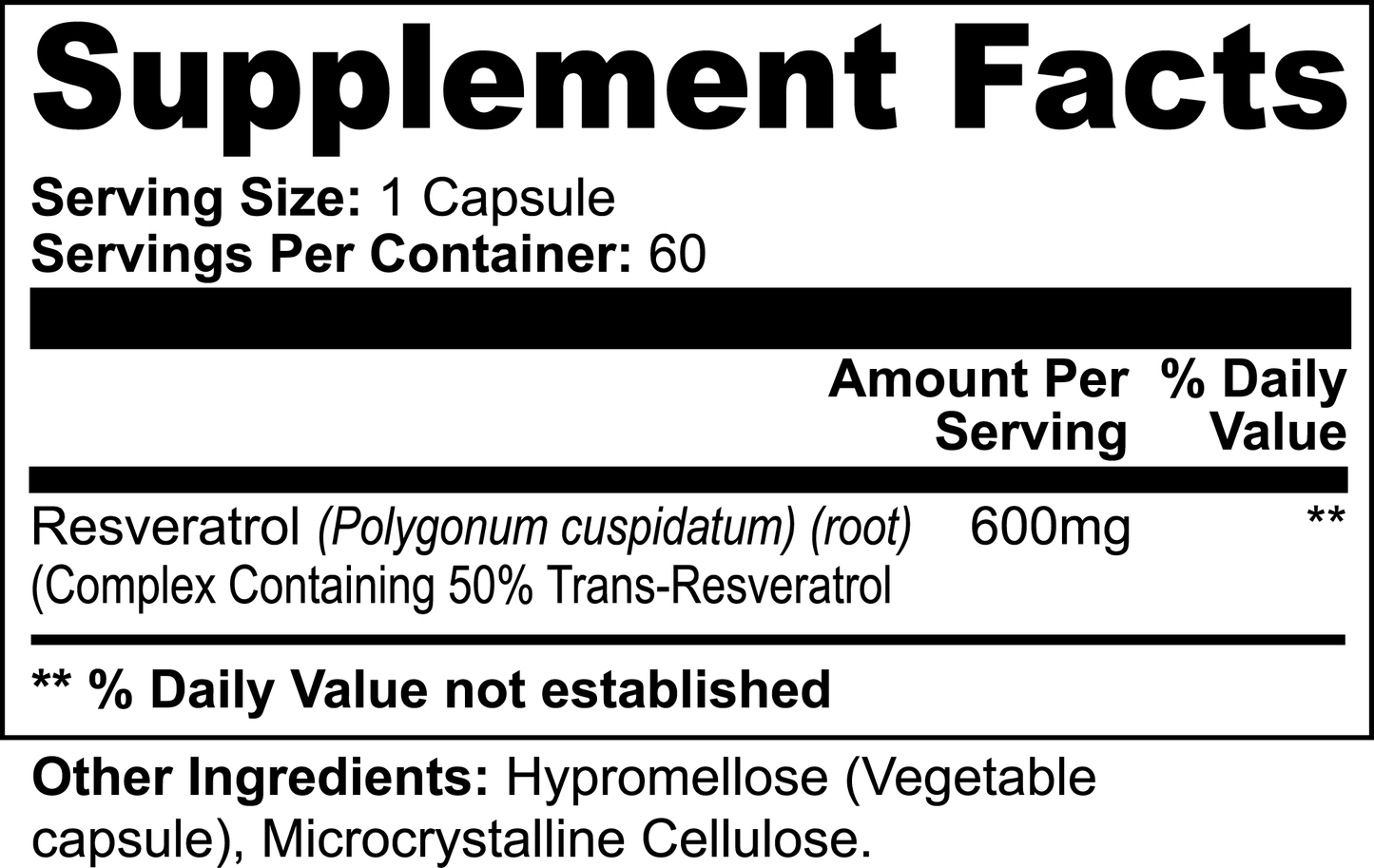 Resveratrol - Japanese Knotweed