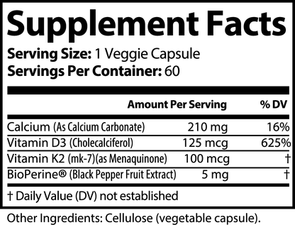 Vitamin D3 + K2